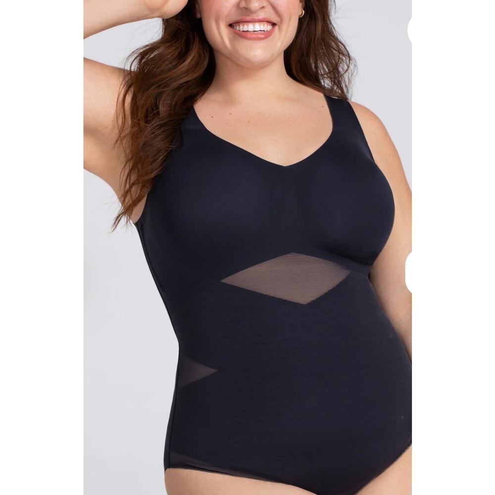 Honey Love - Tank Bodysuit / 3x / Black / NWT